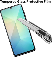 Film de Protection d'Écran en Verre Trempé HD Transparent 9H 2.5D pour Téléphone Mobile, Lot en Vrac pour Samsung A05 A06 A16 A26 5G