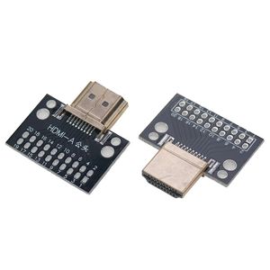 Carte de test compatible HDMI mâle et <span class=keywords><strong>femelle</strong></span> 19 broches, connecteur mâle 19P avec carte de test PCB, type de soudure <span class=keywords><strong>A</strong></span> - Product Image 2