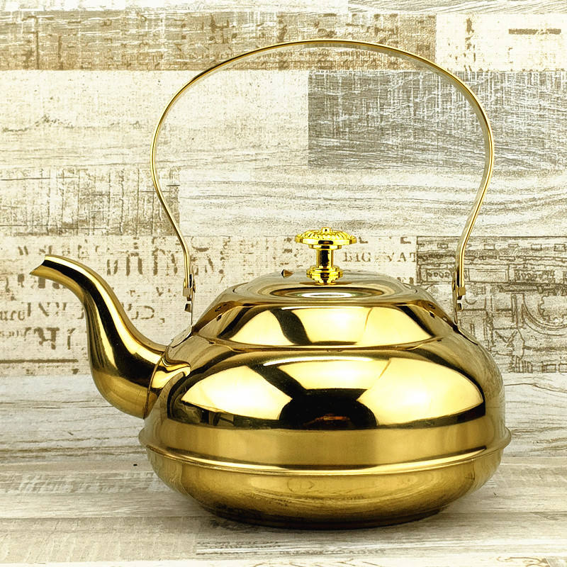 Manche en acier doré