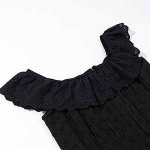 SHENZHU Abbigliamento Donna Estate 2026 Nuova Collezione <span class=keywords><strong>Top</strong></span> Ricamato con Laccetti Stile Dolce e Piccante, Elegante e Versatile - Product Image 3
