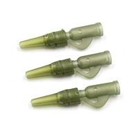 Accessoires de pêche à la carpe Selco Clip de plomb de sécurité 35mm avec émerillon pour plates-formes de cheveux queue matériel d'extrémité en plastique