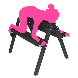 BANSEY Banc de contrainte pour position couchée, Station de genouillère à marches, Chaise de bondage, Panca, Mobilier de bondage pour adultes - Product Image 3