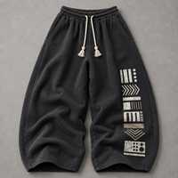 Celana Sweatpants Pria Model Baggy Kasual Streetwear Desainer Track Wide Leg Ukuran Besar Celana Sweatpants Pria Jogging Baggy