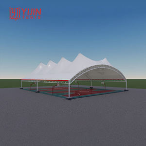 Membrana de Sombreado Arquitectónica de PTFE, ETFE y PVDF para Estructuras de Edificios, Canchas de Baloncesto y Fábricas, Procedente de China - Product Image 1