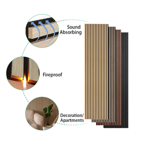 Akuslat <span class=keywords><strong>Prix</strong></span> Acoust Custom Modern Manufacturer Panneaux de plafond Akupanel Panneaux acoustiques à lattes <span class=keywords><strong>MDF</strong></span> PET pour hôtel - Product Image 4