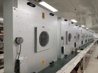 Unité de filtration modulaire FFU avec section de filtre amovible pour salle blanche de laboratoire