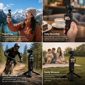 Creator Setup Osmo Pocket 4 Standard Combo 1-Inch CMOS 4K 240fps <b>Mini</b> Vlog <b>Camera</b> AI Tracking 3-Axis Handheld Video Gimbal - Product Image 6