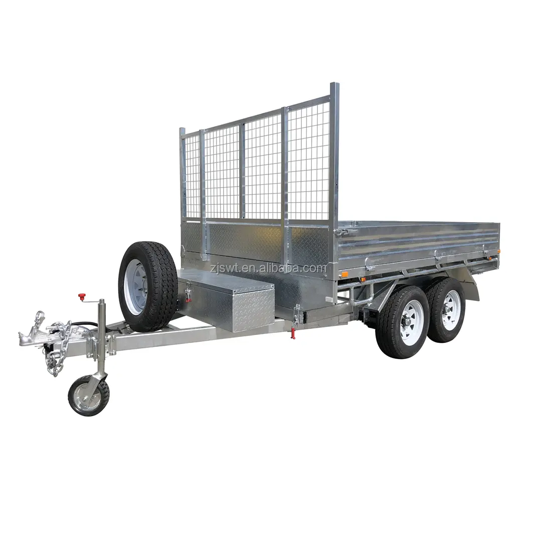 14x7 Galvanized Utility Flatbed truck Trailer (SWT-FTT147)