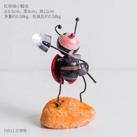 Décoration artistique avec base en pierre, mini-statues d'insectes pour la maison, le bureau, le bureau de travail, la bibliothèque, le salon, cadeau pour la décoration de la maison