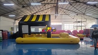 Bar gonflable commercial de fête d'été avec piscine Bars de piscine de luxe Barre de piscine gonflable en PVC pour adultes