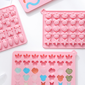 Moule en silicone pour bonbons, vente chaude, sans BPA, antiadhésif, résistant à la chaleur, pour fruits, animaux, chocolat, gelée douce, cœur - Product Image 5