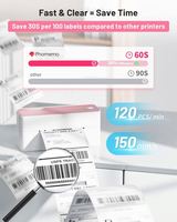 Connectivité de l'imprimante d'étiquettes d'expédition PM241-BT Phomemo compatible avec les marchés et les plateformes d'expédition en stock