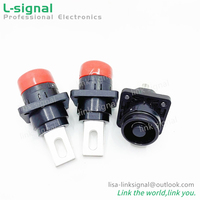 Connecteur solaire HV stockage d'énergie 300A 1 broche 12MM noir mâle IP67 cosse de barre omnibus en plastique prise à long trou