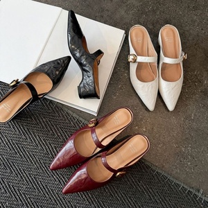 Women's Summer Outdoor Sandals Sheepskin <b>Lined</b> Toe Caps 5.5 cm Heel Lift 2026 New Style Luxury Designer Sandals - Product Image 5