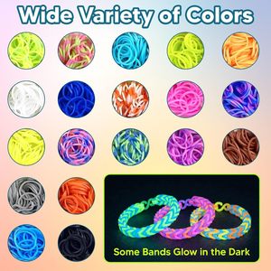 Kit de más de 15000 Bandas Elásticas para Hacer Pulseras, Bandas de Goma para el Cabello, Manualidades, Regalo de Pascua para Niñas y Niños - Product Image 3