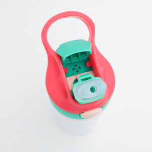 Topjlh gelas minum anak-anak, Mug Tumbler botol air dinding ganda, cangkir silikon 3d anak-anak Modern dengan tutup baja antikarat diskon besar 12oz - Product Image 4