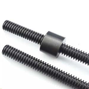 <span class=keywords><strong>Tige</strong></span> <span class=keywords><strong>filetée</strong></span> <span class=keywords><strong>trapézoïdale</strong></span> à double extrémité pour la construction et le transport ferroviaire, pré-insertion, haute résistance, finition noire oxydée - Product Image 3