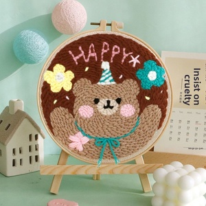 ชุดเย็บปักถักร้อย XIXI DIY Punch Needle & Cross Stitch Kit - ชุดอุปกรณ์ปักไหมโพลีเอสเตอร์ครบชุดสำหรับผู้เริ่มต้น ตกแต่งบ้าน - Product Image 5