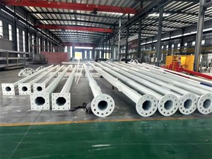 Chất lượng cao Q235 q355 thép mạ kẽm đường phố đèn bài viết 15m-35m ngoài trời chiếu sáng đường cột chống gió 160 km/<span class=keywords><strong>h</strong></span> 5 năm - Product Image 6