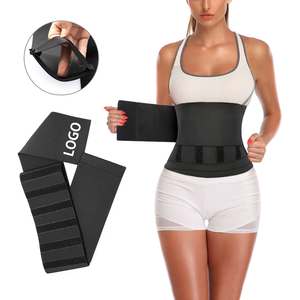 Wholesale Custom Elastic Latex Corset Wrap Belt Weight Loss Bandage Slimming Body Waist Trainer Tummy Control Shapers