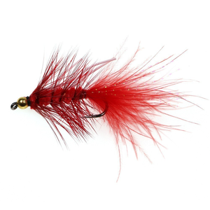 Mosche Artificiali Wooly Bugger per Pesca, Esche in Lana Verde Oliva, Rosso e Nero, Ami da Pesca per Acqua Salata, Esche per Trote - Product Image 6