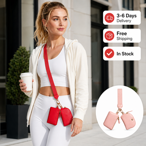 USA Warehouse Women Wristlet Keychain Wallet <b>Mini</b> Handbag With Lipstick Case Reusable PU Leather <b>Pouch</b> For Gym Bag - Product Image 3