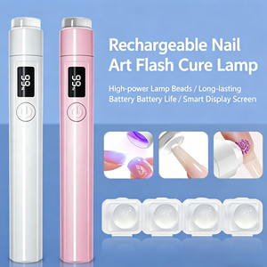 <span class=keywords><strong>Lampe</strong></span> <span class=keywords><strong>UV</strong></span> LED portable Sunkin 3W en plastique, mini, à main, avec support rotatif, multifonctionnelle, séchage à une main pour salon et domicile - Product Image 5