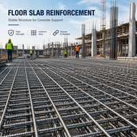 Grillage de sol pour bâtiment, panneau de treillis métallique, treillis soudé anti-rouille pour renforcement de béton résidentiel