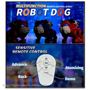 EPT telecomando spruzzatura Robot bambini giocattoli interattivi di tecnologia nuovo 2026 telecomando elettronico cane con luci e musica - Product Image 3