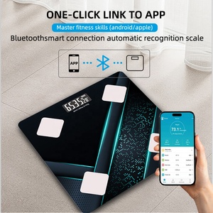 Bluewill perspicacious trọng lượng cơ thể chất béo Phân Tích Quy mô 0.05kg độ trung thực ứng dụng không dây chức năng trong nước sử dụng 180kg - Product Image 5