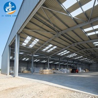 Bâtiment préfabriqué en structure d'acier, immeuble en acier de grande hauteur, entrepôt de conception moderne