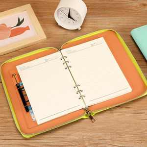 Macaron A7 A6 A5 B5 <strong>Binder</strong> Zipper Wallet <strong>Budget</strong> Planner 6 Rings Refillable Money Wallet Organizer for Cash Budgeting and Saving - Product Image 2