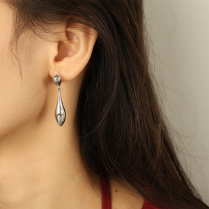 Water Drop <b>Stud</b> Earrings 18K Gold Plated Zinc Alloy Party Fashion Jewelry EH857 - Product Image 3