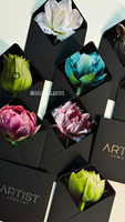 Enveloppes personnalisées imprimées avec doublure, motif floral de luxe, logo en feuille d'or, pour invitation de mariage ou carte-cadeau