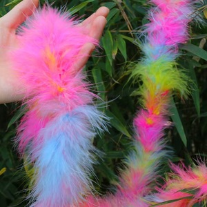 Écharpe Colorée Exclusive pour Célébrations Traditionnelles, Costume de Samba pour la Marche des Fiertés du Carnaval Brésilien et Vénitien & Boa Tendance 20g/2 Yards - Product Image 6