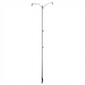 Support d'éclairage extérieur pour camping <span class=keywords><strong>Kerman</strong></span> D-240, support de lampe à kérosène, réglage à trois vitesses, double suspension, portable - Product Image 1