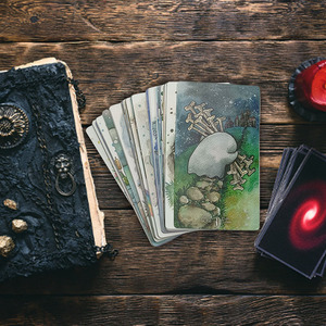 Muestra <span class=keywords><strong>gratis</strong></span> impresión personalizada de alta calidad a prueba de agua hermosas cartas de <span class=keywords><strong>Tarot</strong></span> holográficas con guía de encuadernación de mucílago y caja - Product Image 6