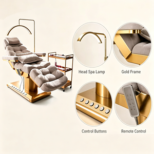 <span class=keywords><strong>Table</strong></span> <span class=keywords><strong>de</strong></span> <span class=keywords><strong>massage</strong></span> électrique <span class=keywords><strong>de</strong></span> luxe avec commande au pied, 3/4 moteurs, en tissu polaire d'agneau, pour salon <span class=keywords><strong>de</strong></span> beauté moderne et lit cosmétique chauffant - Product Image 3