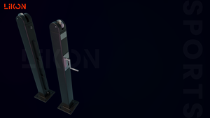 Chuyên nghiệp inground Tennis Net hệ thống với Vòng bài viết và mặt đất tay áo - Product Image 3