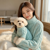 Vêtements en tricot pour animaux de compagnie, chandails assortis pour chiens et humains