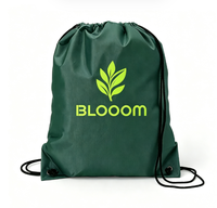 Sac à dos à cordon en polyester 210D, vente en gros, logo personnalisé, réutilisable, léger, sac à cordon promotionnel pour le sport