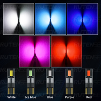 RUTENSE – ampoules led pour phares de voiture, feux de brouillard, largeur led, blanc bleu, phares LED Auto 3W 3570 smd T10, ampoules led moto