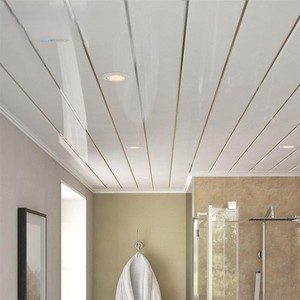 WLX Moderne 25Cm Techo Pvc Para Cielo Raso Lambris Pvc Plafond Plastique Cielo Falso Pvc Panneau de Plafond Intérieur Carreaux de Plafond - Product Image 1