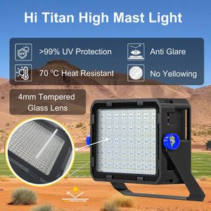 Hishine Yüksek Direkli Stadyum Aydınlatma LED'i 500W Alüminyum Yüksek Parlaklık IP66 Su Geçirmez 160LM/W Otopark Stadyum Havaalanı 7 Yıl Garantili - Product Image 3