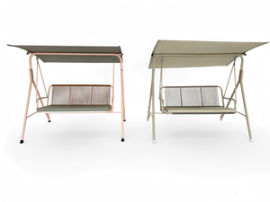 Sillón Columpio Moderno Personalizable de 3 Plazas, Tejido en Ratán, con Toldo, Estructura de Acero, para Patio, Jardín, Porche, <span class=keywords><strong>Hamaca</strong></span> - Product Image 3
