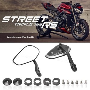 Para motocicleta 765 R/S RS: Barras anticaída modificadas, rejilla de radiador, espejo retrovisor, soporte de matrícula de cola corta - Product Image 4