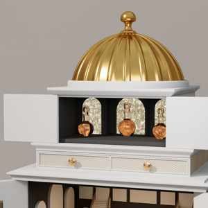 Large Wooden Vintage Rectangle Luxury <strong>Jewelry</strong> Storage Organizer <strong>Box</strong> Boite a Bijoux Tancy TS-715 Engraved Printing Other Closure - Product Image 4