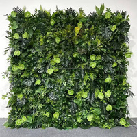 Mur végétal MoKtong 8x8 pieds enroulable avec panneau de fleurs artificielles en soie et buis pour la décoration de scène événementielle