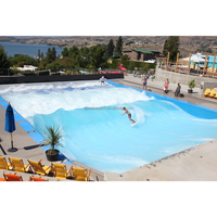 Simulateur de surf en eau profonde stationnaire pour parcs aquatiques et centres de surf, machine de surf pour surfeurs avancés