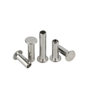 Rivet semi-tubulaire à tête plate en acier inoxydable 304 haute efficacité, métrique DIN 7338, pour garnitures de frein professionnelles - Product Image 1
